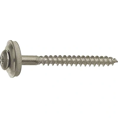 Afbeelding van Spenglerschroeven roestvrij staal 4,5 x 55 mm; 100 stuks; met afdichtschijf D = 15 A2 Spengler schroeven; Torx aandrijving TX20