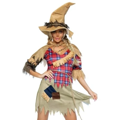 Afbeelding van Leg Avenue Carnaval Kostuum Sinister Scarecrow, S/M (Multicolor)