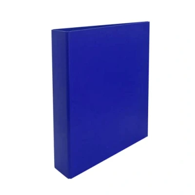 Afbeelding van Raylu Paper® ringmap 4 D ringen 40 mm A4 voor het opbergen van documenten formaat 33,5 cm H x 26 B en 6 rugdikte (donkerblauw)