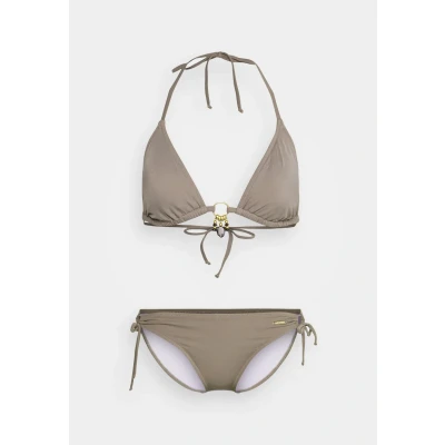 Afbeelding van Bruno Banani Triangle Bikini, Dames, Maat: 34xC/D, Stone