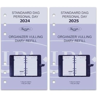 Afbeelding van 6211 24 25 Persoonlijke Planner Inserts 1 dag per pagina 2024 + 2025