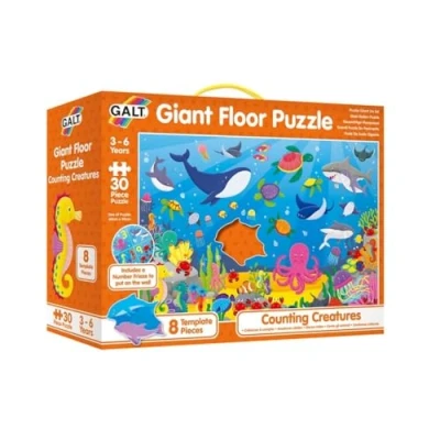 Afbeelding van Galt Toys, Giant Floor Puzzle Counting Creatures, Puzzles for Kids, Ages 3 Years Plus