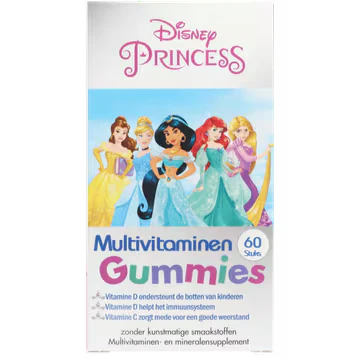 Afbeelding van Disney Multivitamines Princes 12 x 60 gummies Voordeelverpakking