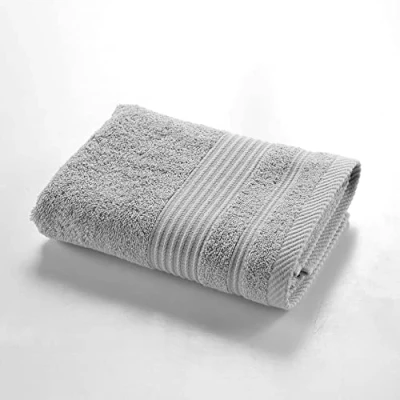 Afbeelding van Douceur d&#039;Intérieur, Badhanddoek, 50 x 90 cm, parelgrijs, 100% katoen, Tendresse