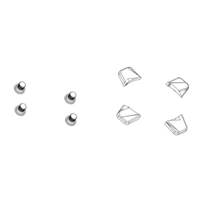 Afbeelding van Sram Unisex volwassenen Chainring Bolt Kit Red fietsvork, zwart, één maat