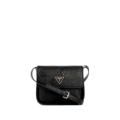 Afbeelding van Guess Keandra Crossbody FLAP Schoudertas, Dames, Maat: One Size, Black