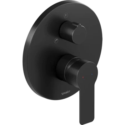Afbeelding van Duravit D Code ééngreeps inbouw badmengkraan, 2 consumenten, DC5210012046