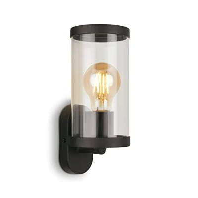 Afbeelding van Buitenlamp Brilo KAIRO 3600 015 E27 fitting zwart IP44 Afmetingen: 23 x 9,5 11,5 cm