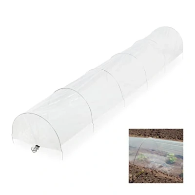 Afbeelding van Relaxdays kweektunnel folie voor tuin 3,7 meter plantentunnel folietunnel moestuin