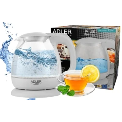 Afbeelding van Adler Waterkoker Glas Elektrisch 1,0L AD 1283G