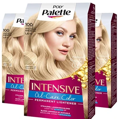Afbeelding van Schwarzkopf Poly Palette haarkleuring voordeelverpakking 100 Extra Licht Blond
