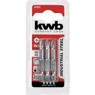 Afbeelding van kwb 121053 Kruis bit PH 3 Staal stuk(s)