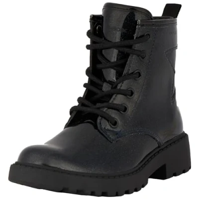 Afbeelding van Geox JR Casey Veterboots voor kinderen, Maat: 34, Dark navy Kunststof