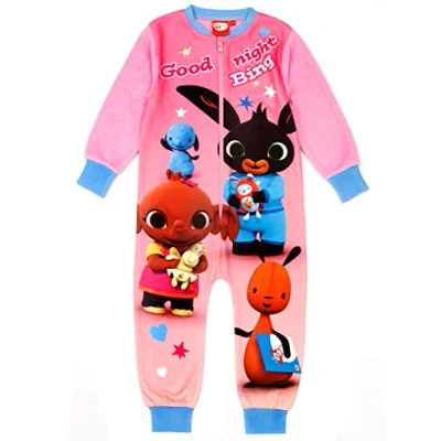 Afbeelding van CBeebies Bing Bunny en Vrienden &quot;Good Nacht Bing&quot; Meisjes Karakter Onesie