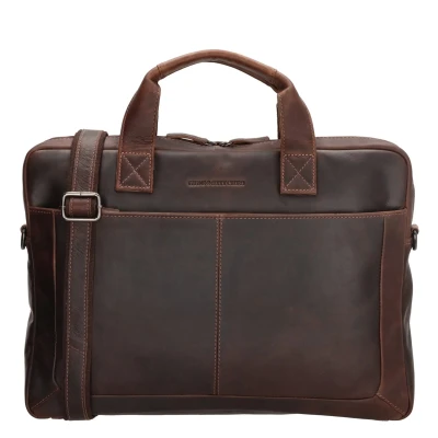 Afbeelding van Hide &amp; Stitches Japura Laptoptas Donkerbruin