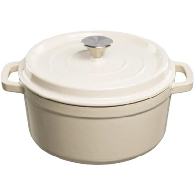 Afbeelding van Grand Feu Geëmailleerde gietijzeren braadpan 4,7 l wit