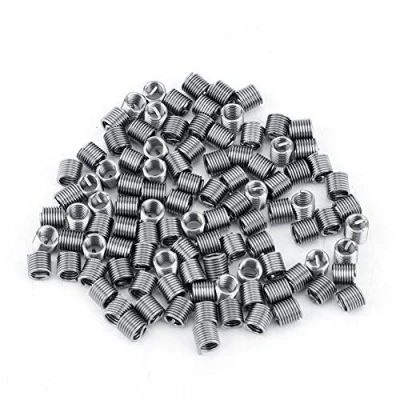 Afbeelding van 100 stuks draadinzet M4 Helicoil draadreparatie roestvrij staal SS304 spiraaldraad, spiraaldraadinzet (M4 x 0,7 2D)