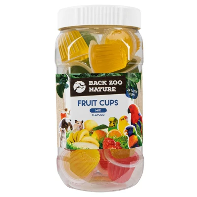 Afbeelding van Back Zoo Nature Fruitkuipje Mix Papegaai 24stuks Vogelsnack