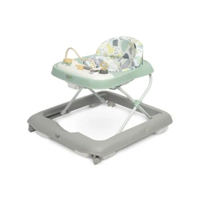 Afbeelding van CARETERO Leerhulpmiddel voor Baby&#039;s Babywalker Nel van af 6 Maanden met Leerbord Spel en Rollator Leren Lopen Ontwikkelen Fijne Motoriek Speelcentrum Loopstoel Loophulp Grijs