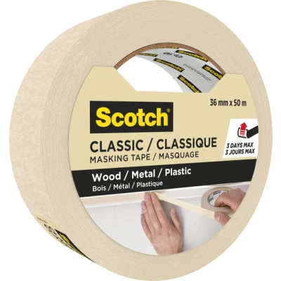 Afbeelding van Afplaktape Scotch Classic 36mmx50m beige