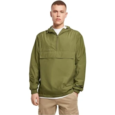 Afbeelding van Build Your Brand Basic Pull Over Jacket Windbreaker voor heren