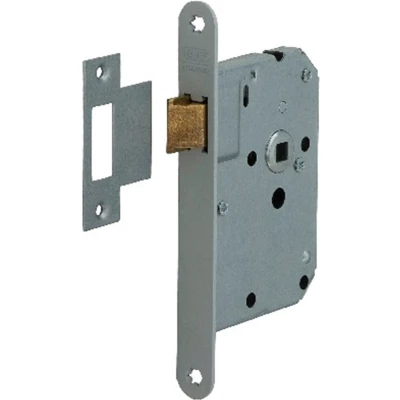 Afbeelding van Nemef Loopslot afgerond 20 x 174 mm RVS doornmaat 50 incl sluitplaat krimp
