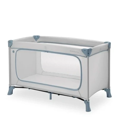 Afbeelding van Hauck Dream N Play Plus Campingbedje Extra grote doorgang Dusty Blue
