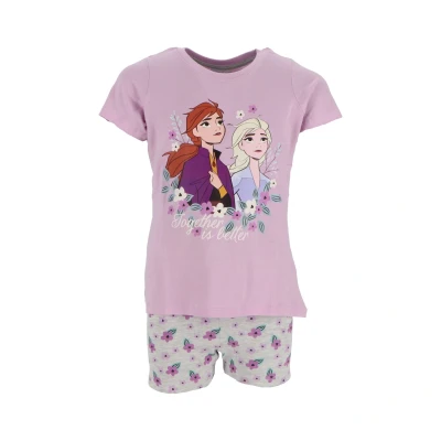 Afbeelding van Shortama Meisjespyjama Frozen Lila Maat 110/116 4/6 jaar