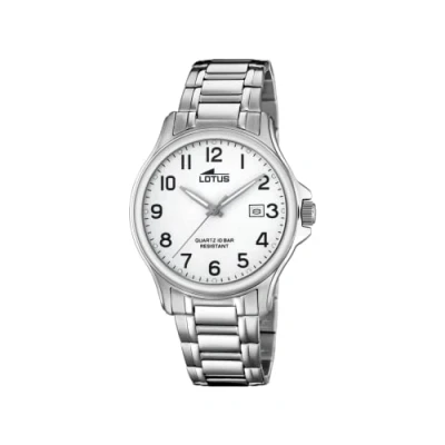 Afbeelding van Lotus Classics Horloge, Heren, Maat: One Size, White
