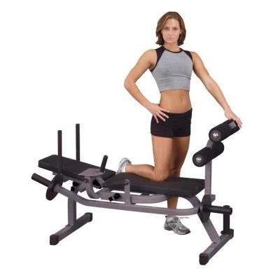 Afbeelding van Body Solid Horizontale Ab Crunch Machine GAB100 Grijs Metaal
