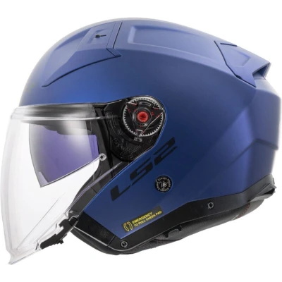 Afbeelding van LS2 OF603 Infinity II Solid Jet helm, blauw, afmeting 3XL voor man