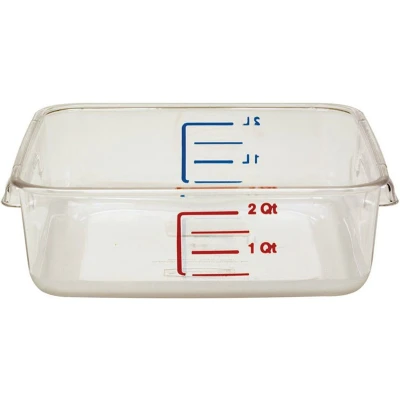 Afbeelding van Ruimtebesparende container 1,9 ltr, Rubbermaid, model: VB 006302, transparant