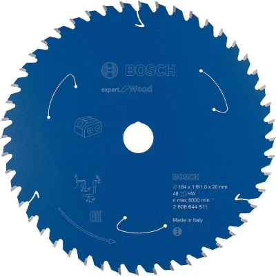 Afbeelding van Bosch Accessories 2608644511 Cirkelzaagblad 184 x 20 mm Aantal tanden: 48 1 stuk(s)