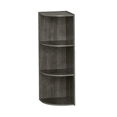 Afbeelding van Iris Ohyama, kast met planken / houten 3 niveaus hoekplank, Modulair, Design, kantoor, woonkamer, slaapkamer Basic Storage Shelf CX 3C Grijs Eiken