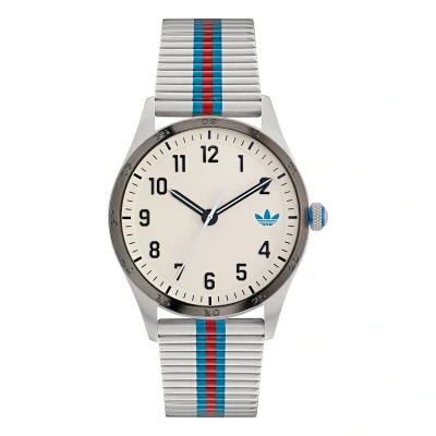 Afbeelding van Adidas Originals Code Four AOSY23531 Horloge Staal Zilverkleurig Ø 42 mm