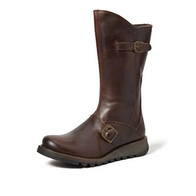 Afbeelding van Fly London Femme MES 2 rubberlaarzen, bruin Dkbrown 004, 41 EU