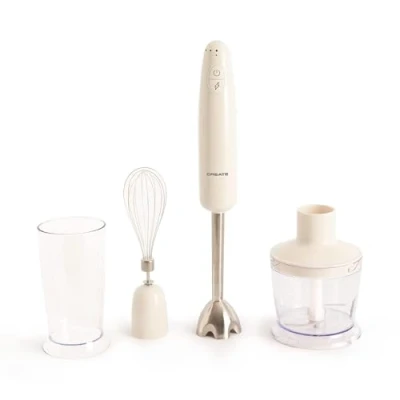 Afbeelding van CREATE FULLMIX RETRO/staafmixer, gebroken wit, 6 snelheden, mixen, mixen en maatbeker 600 ml, hakmolen 500 1000 W