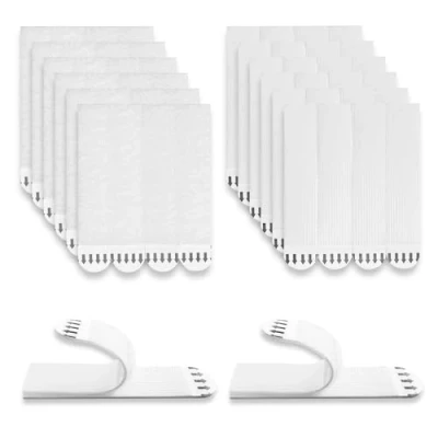 Afbeelding van Afbeeldingen montagestrips, 24 paren (48 strips) foto opknoping strips, Zelfklevende posterstrips, ophangen zonder te boren, voor posters, lijsten en spiegels,93 x 19 mm, wit