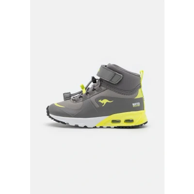 Afbeelding van Kangaroos KX Hydro Sneakers hoog voor kinderen, Maat: 33, Ultimate grey/limetta Kunststof/ textiel
