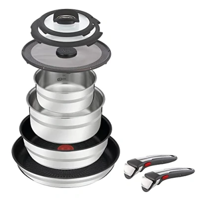 Afbeelding van Tefal Pannenset Jamie Oliver Ingenio G6 (set, 9 delig)
