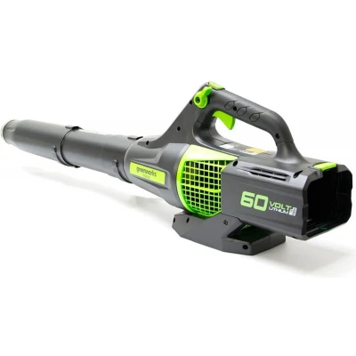 Afbeelding van Greenworks Accu Bladblazer 60V Borstelloze Motor 210 km/h Blaassnelheid 2,4 kg Ergonomische handgreep Rechts en linkshandig Turbo functie