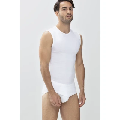 Afbeelding van Mey Noblesse City Singlet Wit maat S Heren Singlets met Slim fit Pasvorm Duurzaam Suitable Herenkleding