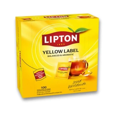 Afbeelding van LIPTON Geel Label Thee 100 Zakken Doos