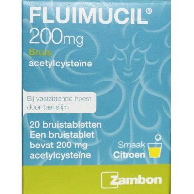 Afbeelding van Fluimucil Vastzittende Hoest Bruistabl Skrvr 200mg