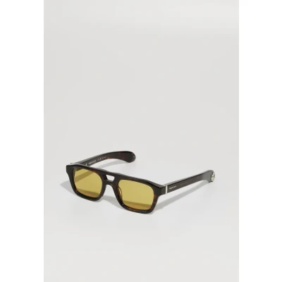 Afbeelding van Alexander Mcqueen Unisex Zonnebril, Maat: 52, Havana/yellow