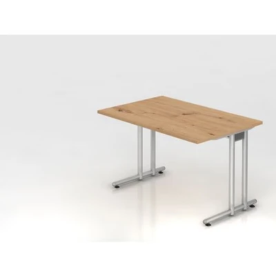 Afbeelding van NANO 12 S Bureau 120x80 Essen Eik/Zilver