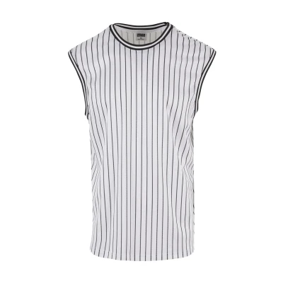 Afbeelding van Urban Classics Striped Top, Heren, Maat: XXL, White black