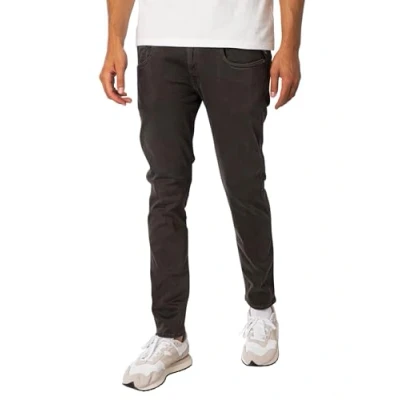 Afbeelding van Replay Anbass Slim Fit Hyperflex Colour X Lite Herenjeans met stretch, Wood Grey 393, 34W / 30L