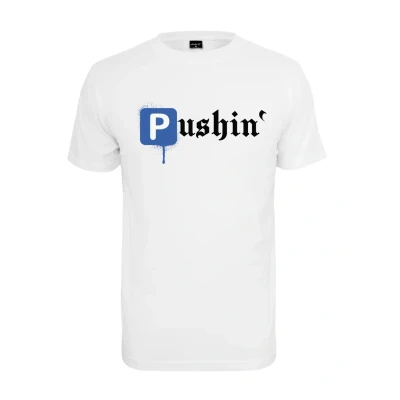 Afbeelding van Mister Tee Pushin Tshirt print, Heren, Maat: XS, White