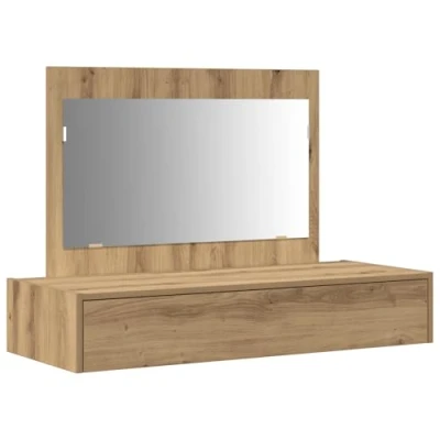Afbeelding van vidaXL Artisan eiken MDF 100 x 40 70 cm Kaptafel Rechthoekig